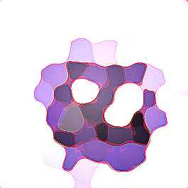 Discokugel lila