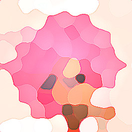 Afro Perücke pink